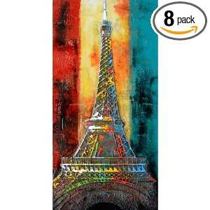   Color Hand Painted Building Abstract Artwork, 8 Pack
