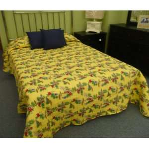  Woody Wagon Yellow Throw Bedspread
