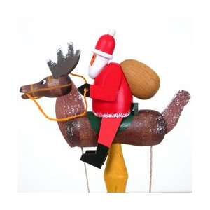  Santa Claus on a Reindeer Pendulum Toy
