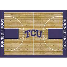 TCU Horned Frogs College Basketball 7x10 Rug from Miliken    