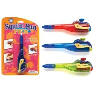  Squirt Gun Pen, Assorted Colors. 2 Pack