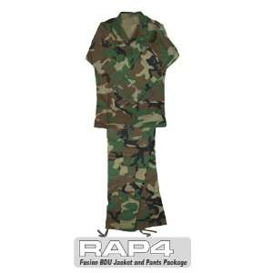  BDU Jacket and Pants Package (Woodland)   paintball 