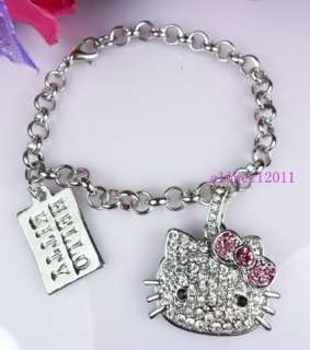   Hello Kitty Bracelet Rhinestone Fashion Jewelry SUPER CUTE  