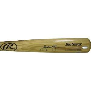 Andruw Jones Autographed Bat   Blonde Big Stick 