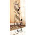 CBK 10125 Standing Wine Rack   Antique Brown and Gold