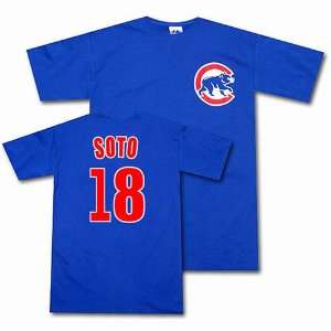  Geovany Soto Chicago Cubs Jersey Name and Number Royal 