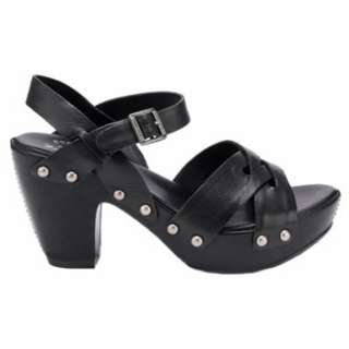 Womens KORK EASE Deborah Black Leather Shoes 