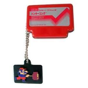  Nintendo Super Mario Bros. Red Famicom Tin Keychain Toys 