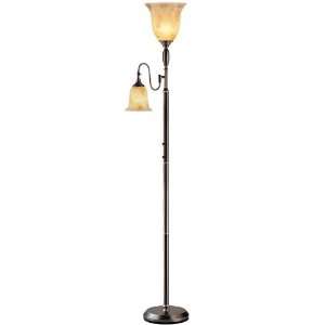 Home Decorators Collection Zesiro Floor Lamp 71.5hx10.5d Dark Bronze