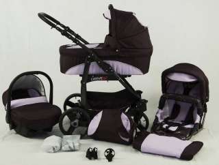 DRIVE II * Kombi Kinderwagen 3in1 Travel Set lux4kids 4260261557590 