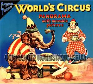 Zirkus Spielbilderbuch mit Spielfiguren 120 cm Reprint  