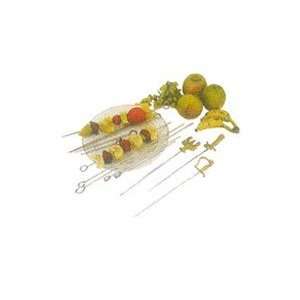  Oval Tipped Stainless Steel Skewer   10 Patio, Lawn 