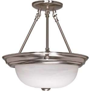 Nuvo Lighting 60 3185 2 Light 13 in. Semi Flush with Alabaster Glass 