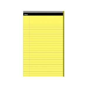   pads, wide ruled, 8 1/2 x 14, canary, 50 sheets/pad, 12/pack Office