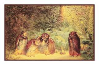 William Holbrook Beards Owls Bird Counted Cross Stitch Chart  