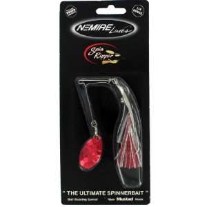   Nemire Spin Ripper Fishing Spoons 1/4oz Silver/Red