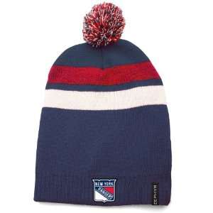  Zephyr New York Rangers Revolution Long Knit Hat With Pom 