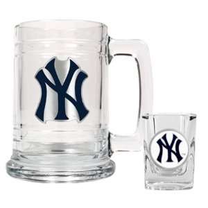  New York Yankees NY Beer Mug & Shot Glass Set