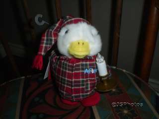 Macy Aflac Duck Plush Talking 2007 Limited Ed Christmas  