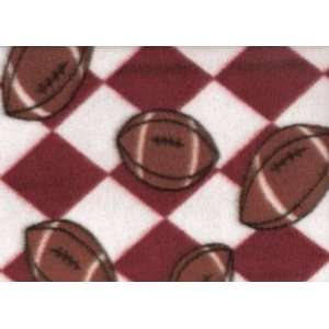   Printed Sports Football Argyle 5 Fabric By the Yard 