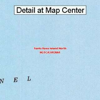 USGS Topographic Quadrangle Map   Santa Rosa Island North, California 
