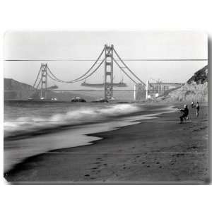  Golden Gate From Baker Beach Wooden Sign