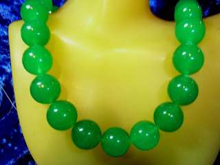 Steinkette Halskette Kettenstrang Malay Jade 14 mm  