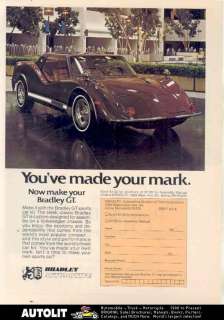 1976 Bradley GT VW Kit Car Ad  