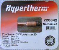 Hypertherm Powermax 85 Electrodes 220842   5 Pack  