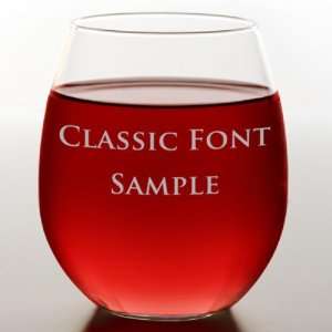  Classic Stemless Red Wine Glass