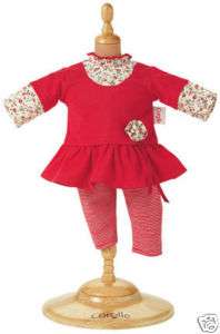 COROLLE DOLL OUTFIT Red Ruffled Dress Set 17 M2306  