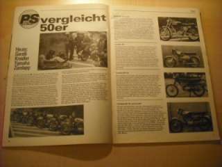 PS Sport Motorrad 10/1974 Yamaha RD 50 mit 6PS besser als?  