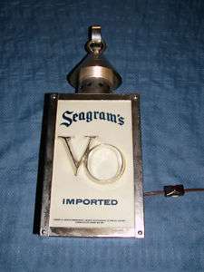 VINTAGE 1960S SEAGRAMS VO IMPORTED LIGHT UP LAMP SIGN  