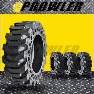   Proflex 12x16.5 Solid Skid Steer tires NO Flats Cat John Deere Bobcat