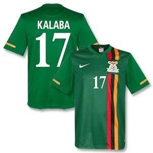  2012 Zambia Home Jersey + Kalaba 17