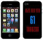 Bize her yer Trabzon 61 ( iPhone 4 / 4S Folie vo. & hinten, ohne Apple 
