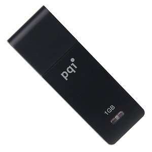    PQI i221 1GB USB 2.0 Flash Drive (Black/Orange) Electronics