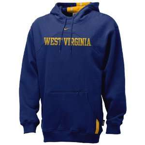   West Virginia Mountaineers Navy Youth Play Action Hoody Sweatshirt