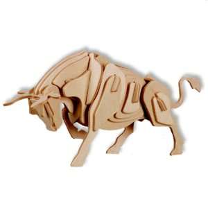  3 D Wooden Puzzle   Bull  Affordable Gift for your Little 