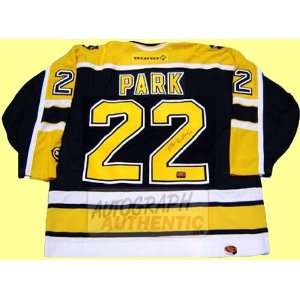  Autographed Brad Park Boston Bruins Jersey (Black 