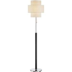  Olina Leather Pole Floor Lamp