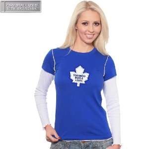   Maple Leafs Womens Double Layer Thermal with Swarovski Crystals