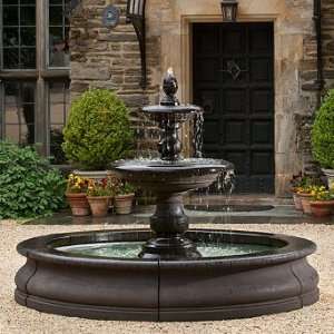  Estate Catherine Fountain with Basin   Frontgate Patio 