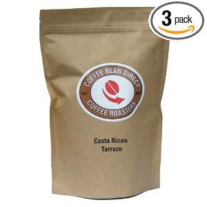  Bean Direct Costa Rican Tarrazu, Whole Bean Coffee, 16 Ounce Bags 