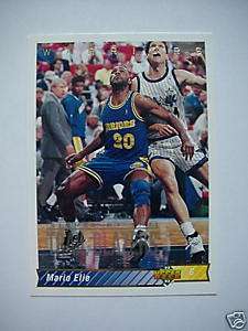 92 93 Upper Deck MARIO ELIE Warriors / Blazer Card # 28  