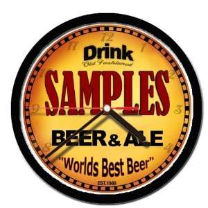 SAMPLES beer and ale cerveza wall clock