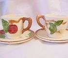 Franciscan USA Demitasse Cups and Saucers, Apple Patt