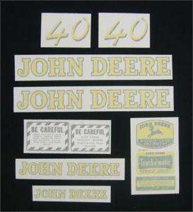 John Deere 40 Decal Set   Vinyl Cut NEW     