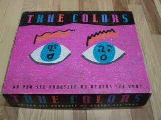 True Colors Board Game Good Condition Complete 1990 Edition  