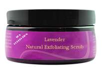Lavender Natural EXFOLIATING SCRUB for Face / Body  New  